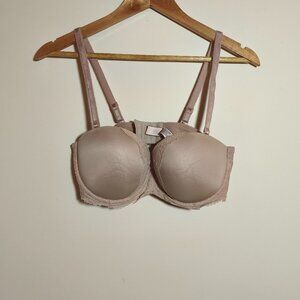Victoria's Secret Dream Angels Multiway Strapless Bra sz 36D Nude